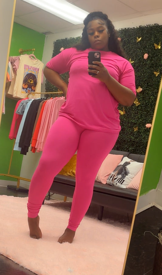 Pink 2 Piece Chill Day Set