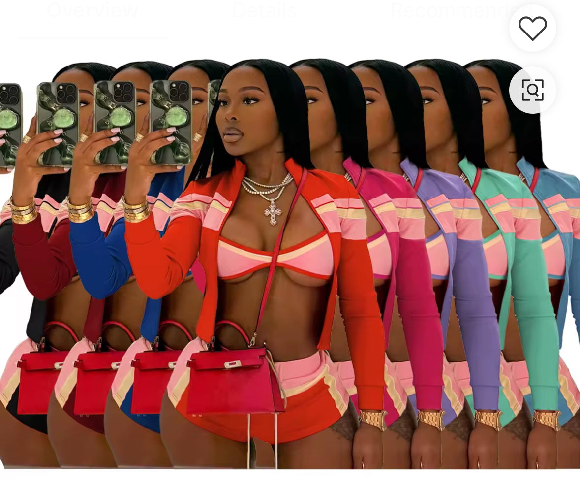 Red 3 Piece Jada Set