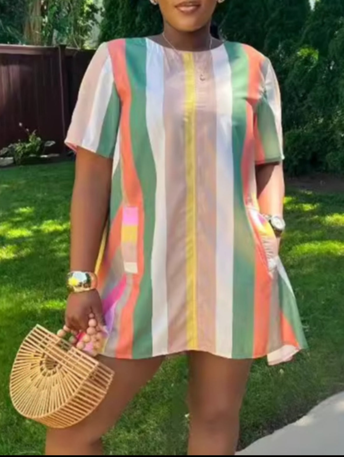 Striped Mini Dress