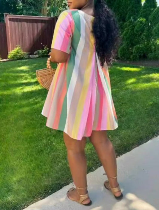 Striped Mini Dress