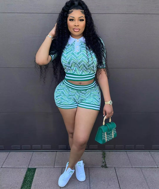 Green 2 Cute 2 Piece Set