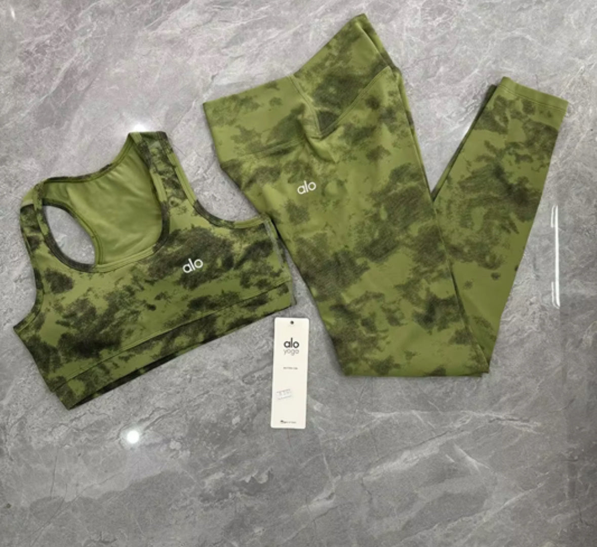 Alo Green Tie Dye