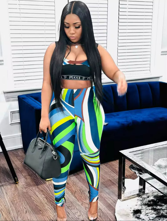 Green 2 Piece Night Out Set