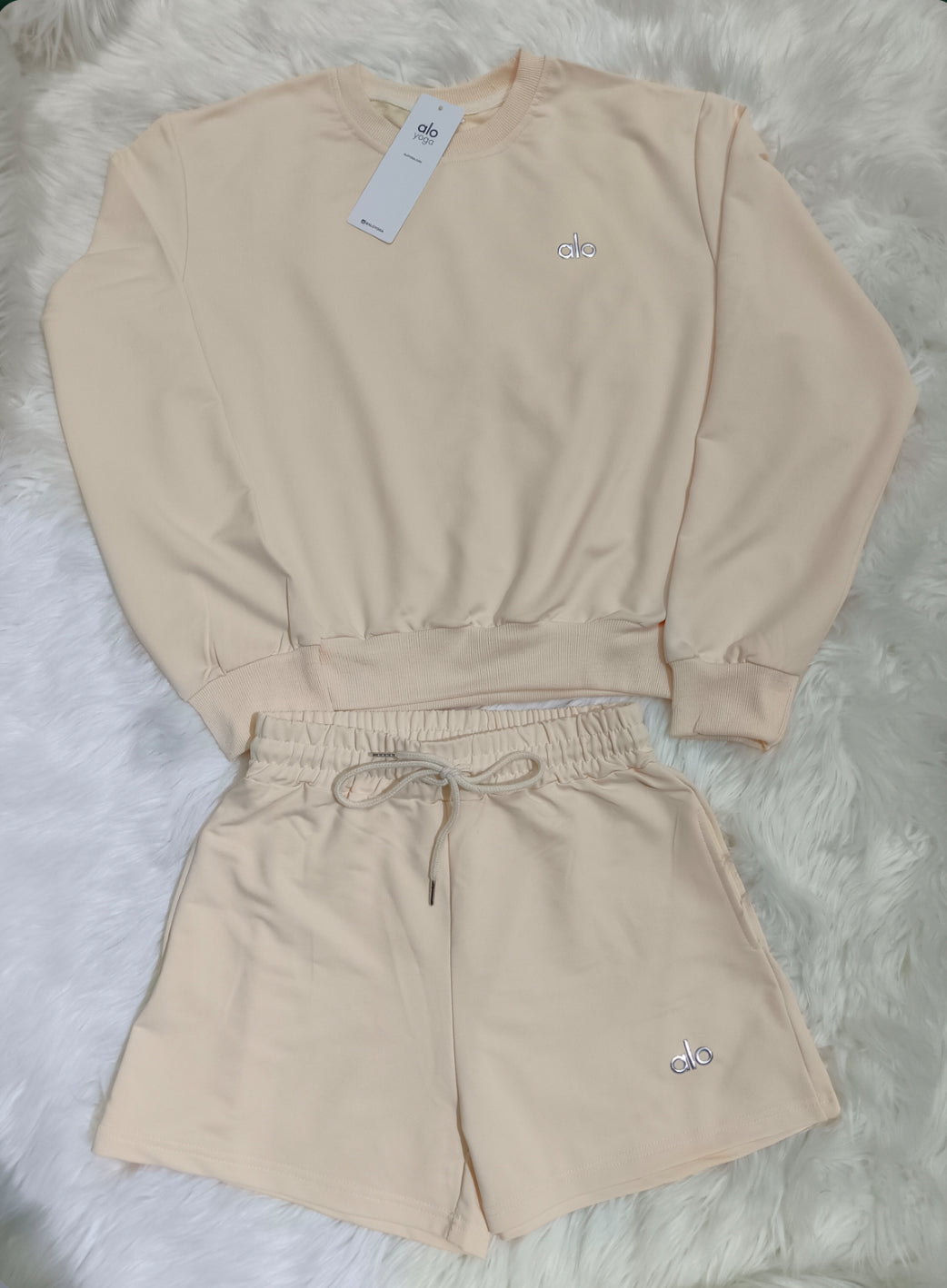 Peach Alo Long Sleeve Short Set