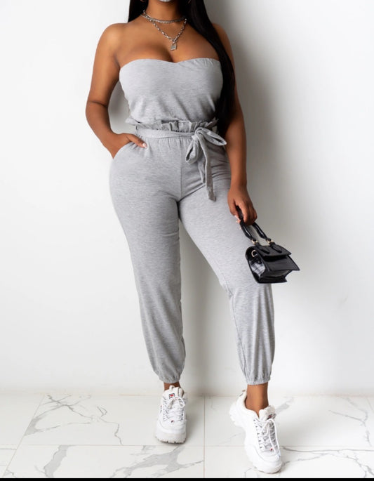 Gray Jumpsuit