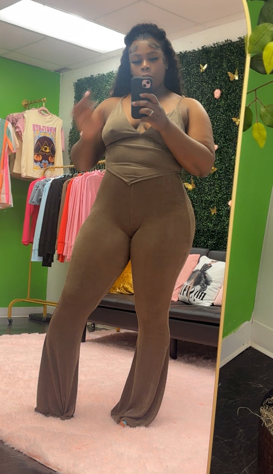 Brown Lets Go 2 piece