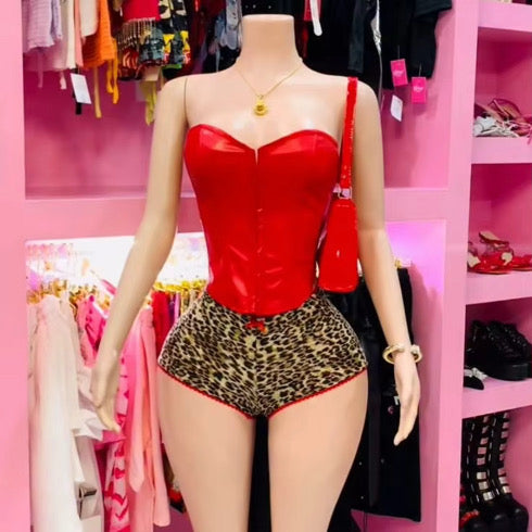 Red Print 2 Piece Set