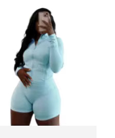 Blue 2 piece Long Sleeve Summer Set