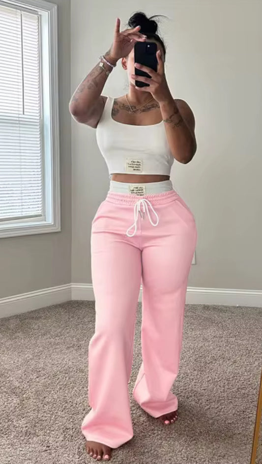 Pink Effortless 2 Piece Chill Set