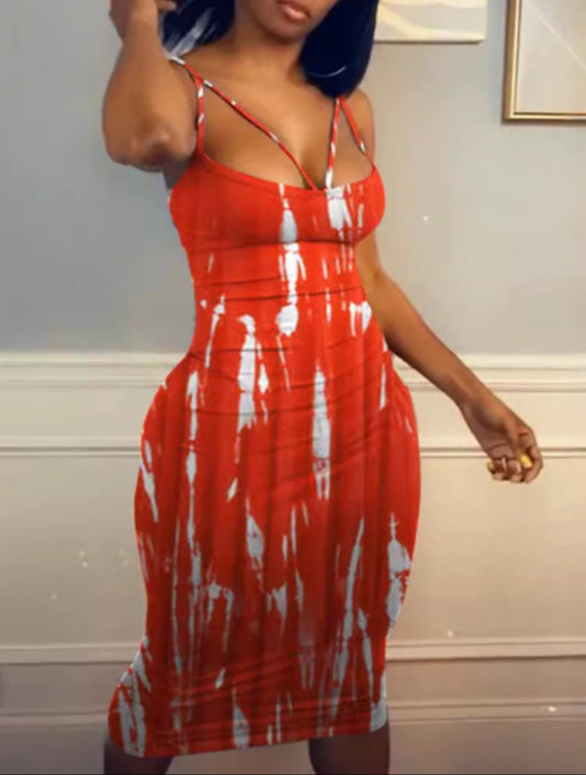 Tie Dye Midi Dress