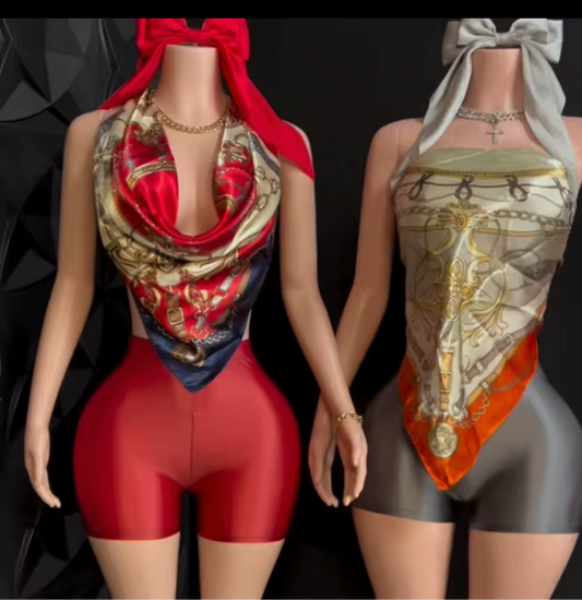 Red Scarf 2 Piece