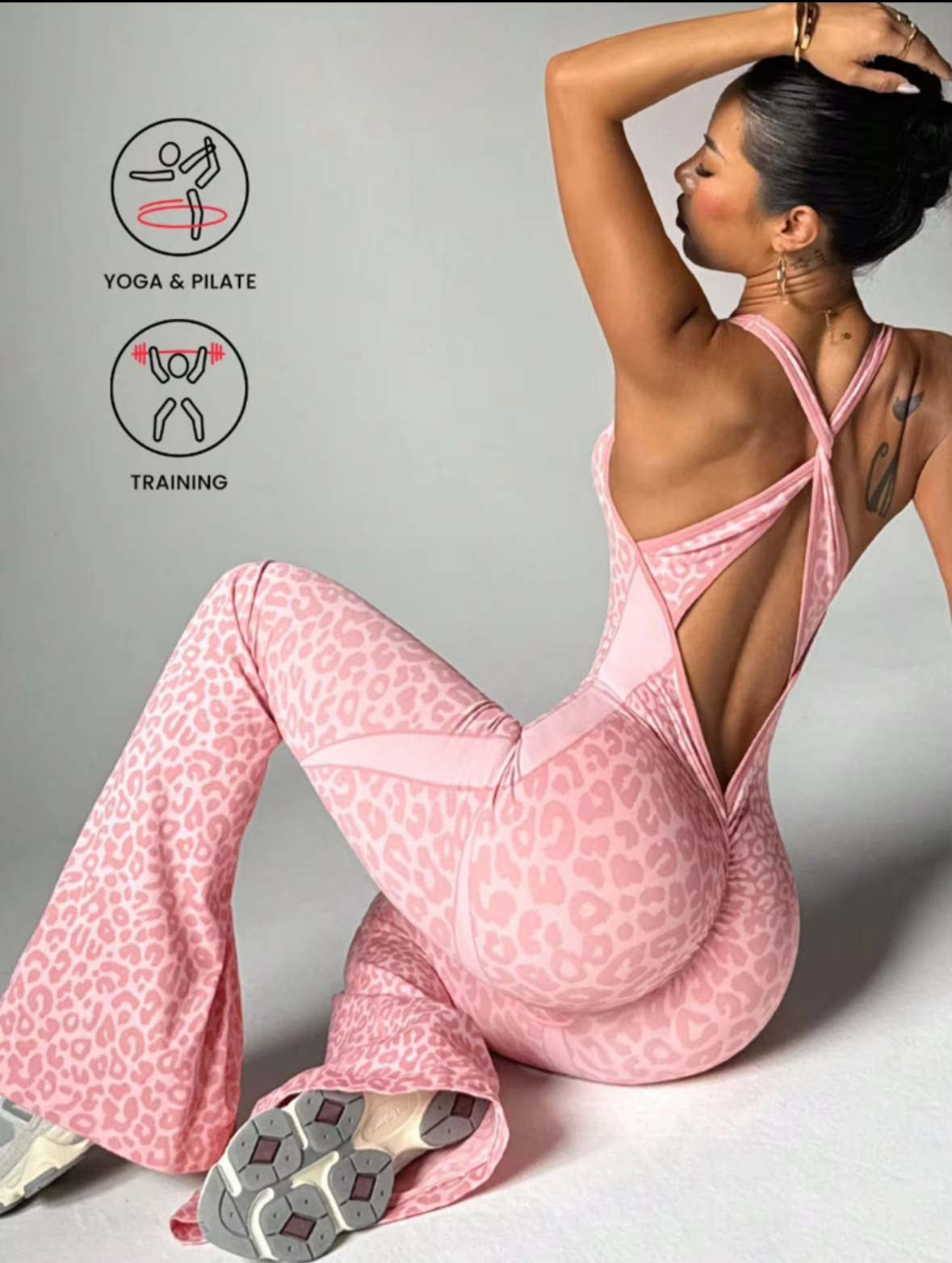 Pink Activewear Romper