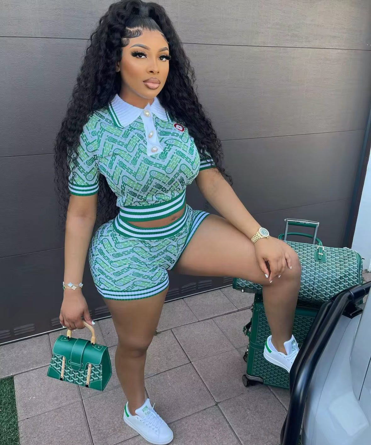 Green 2 Cute 2 Piece Set