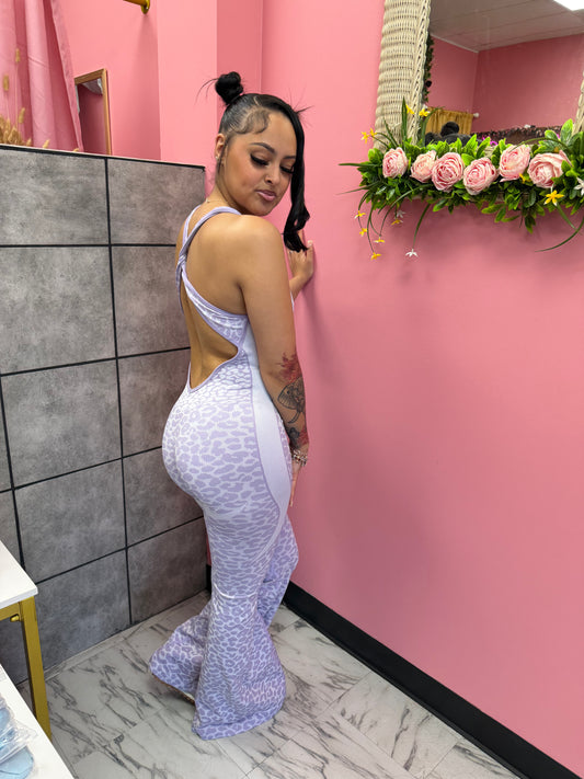 Purple Activewear Romper